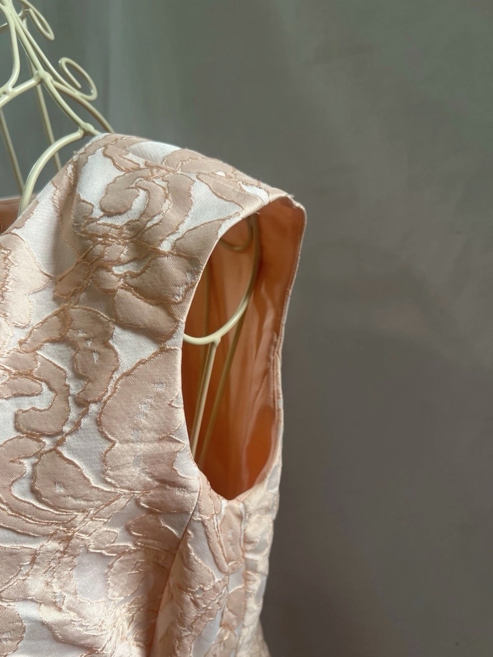 Lauren Ralph Lauren Pink Jacquard Sheath Dress Size 4 Elegant Cocktail Career - Picture 4 of 14